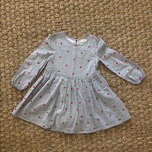 Tucker + Tate Gray Bishop Sleeve cotton dress